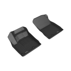 Nissan Rogue Floor Mats - Front - 3D MAXpider - Kagu - Black - `23-`25